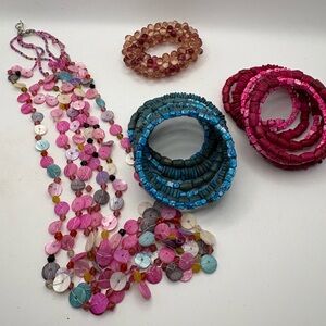 Colorful Beaded Jewelry Set